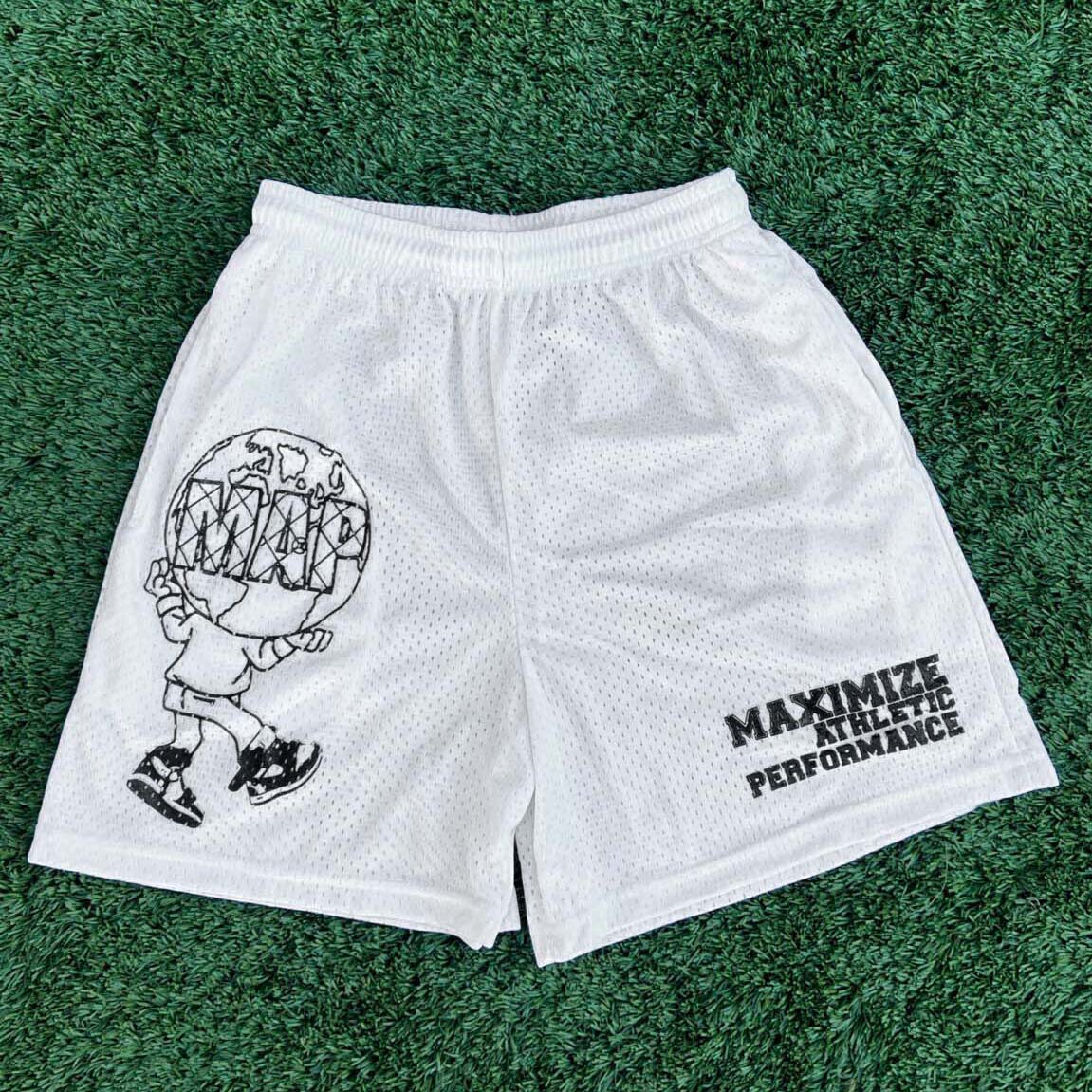 MAP Mesh White Shorts