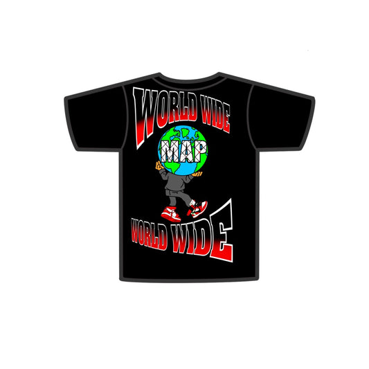 MAP WORLD WIDE TSHIRT